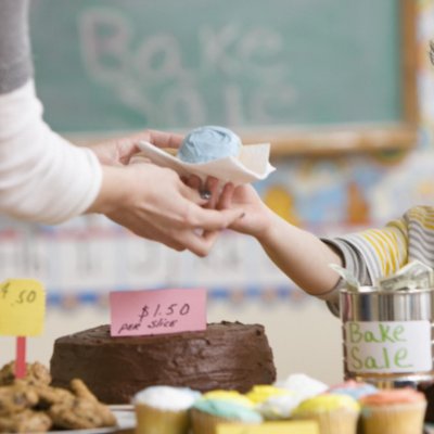 Some public schools raise up to $1 million a year – and not just via cake stalls. Getty image.